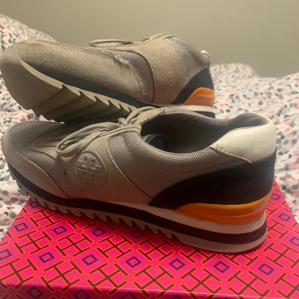 Gray Tory Burch sneaker